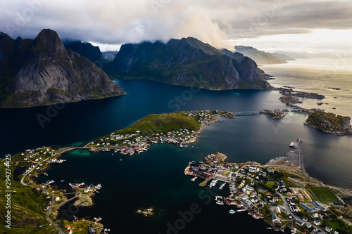 Reine,Norwegian fishing village at the Lofoten Islands in Norway.