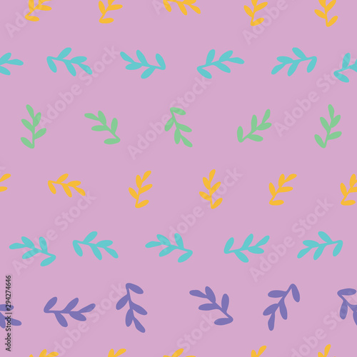 leaves seamless repeat pattern background