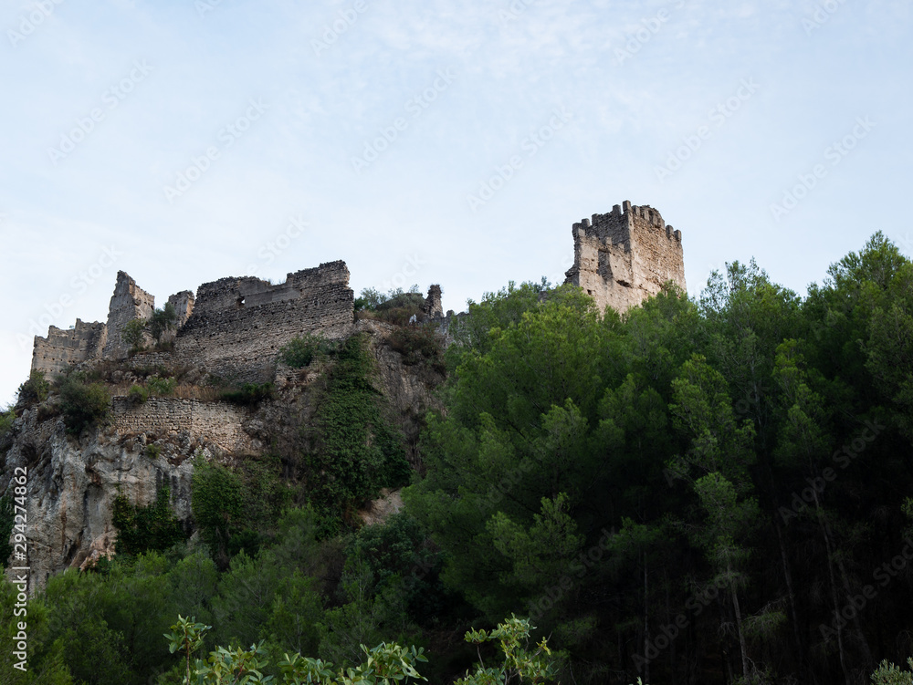  ruined castle in the mountain