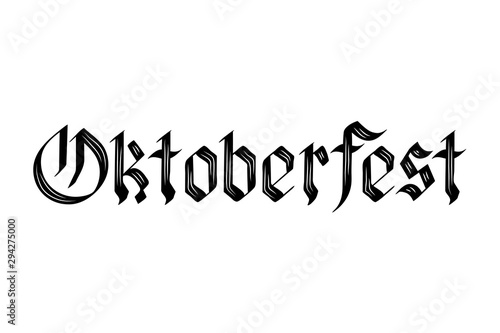 oktoberfest lettering calligraphy font icon