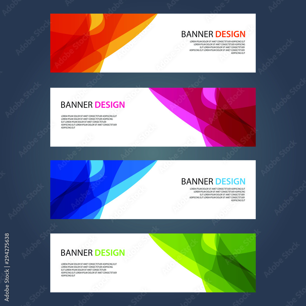 Vector Abstract design banner web template Vector Abstract design banner web template