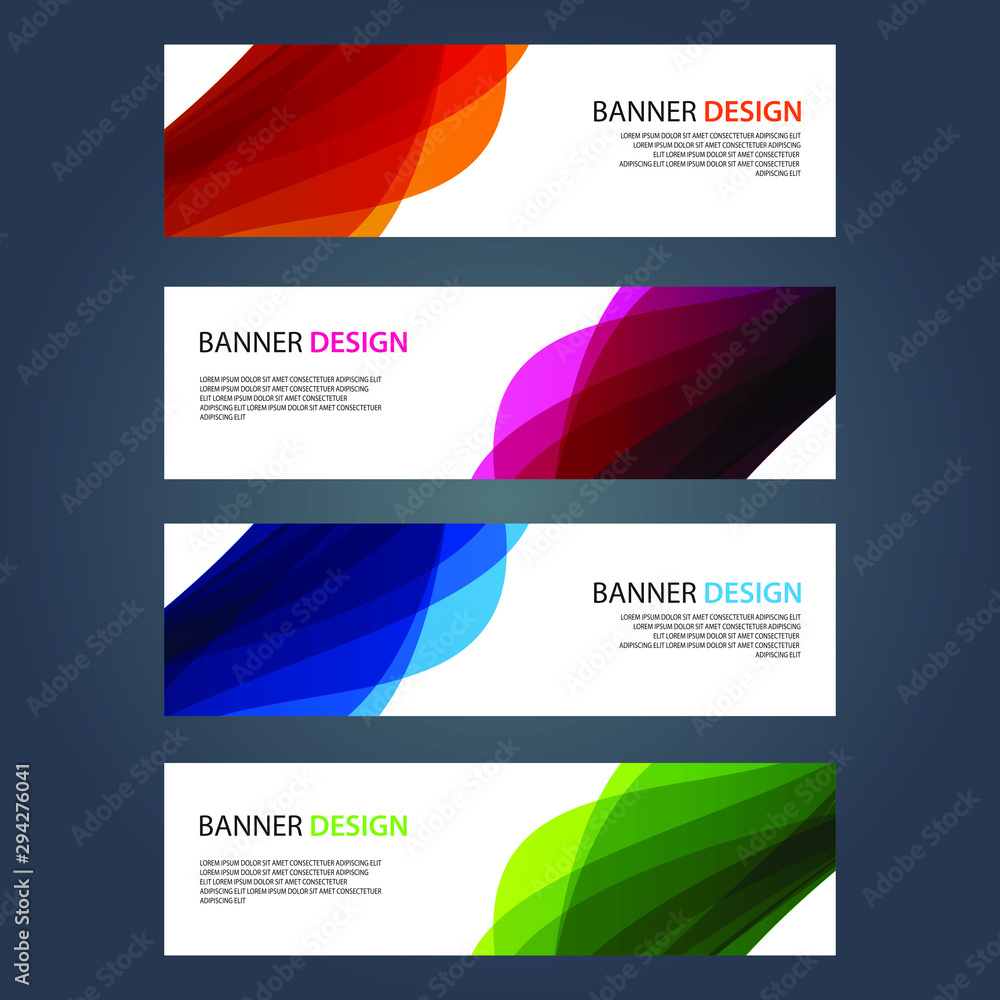 Fototapeta premium Vector Abstract design banner web template