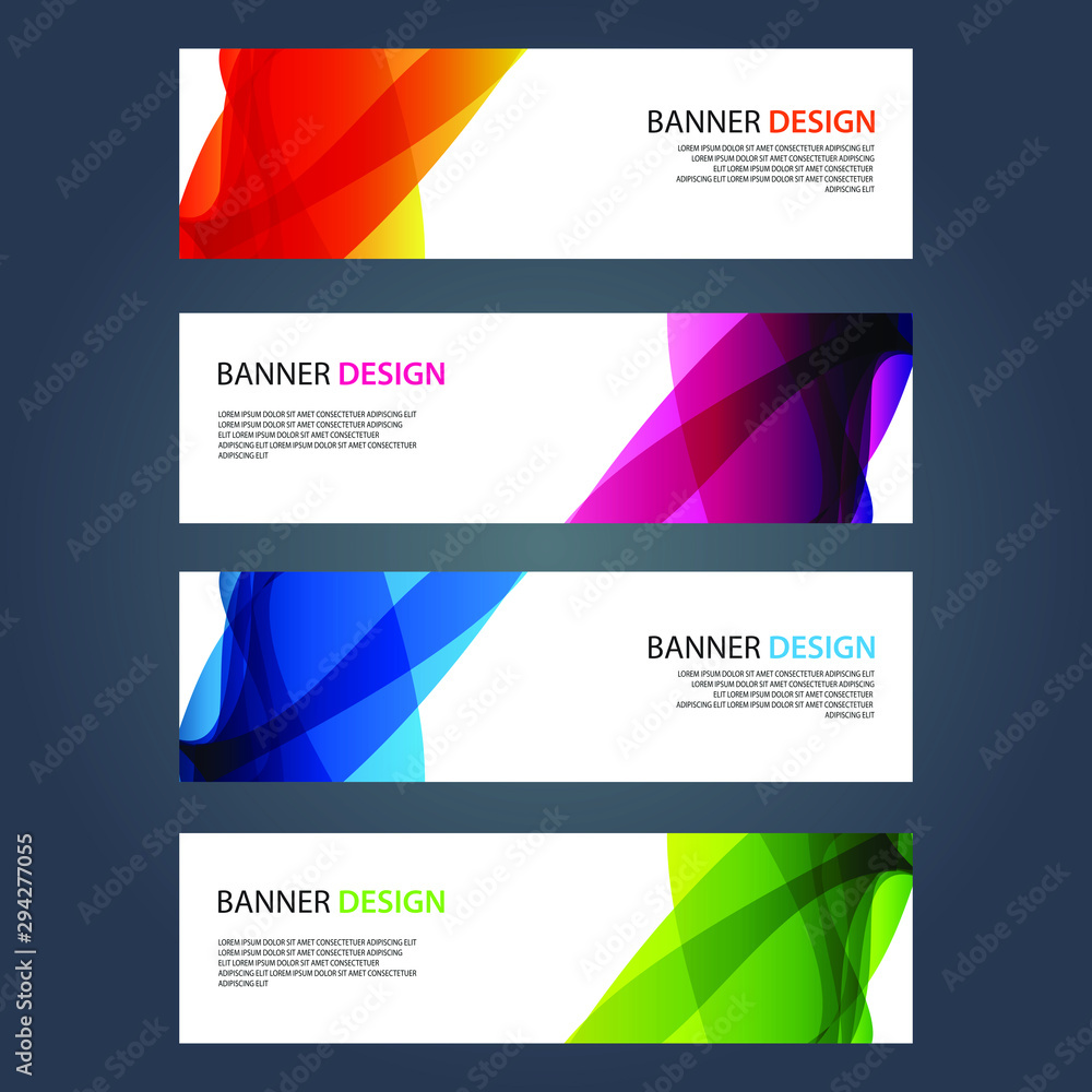 Fototapeta premium Vector Abstract design banner web template