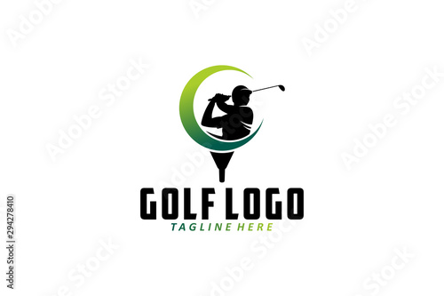 golf logo icon vector isolated