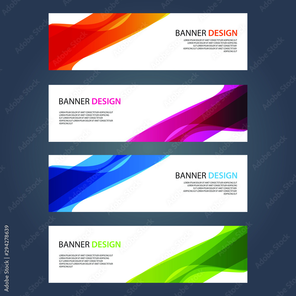 Fototapeta premium Vector Abstract design banner web template