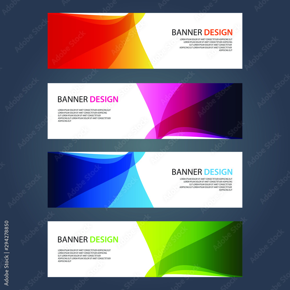 Vector Abstract design banner web template Vector Abstract design banner web template