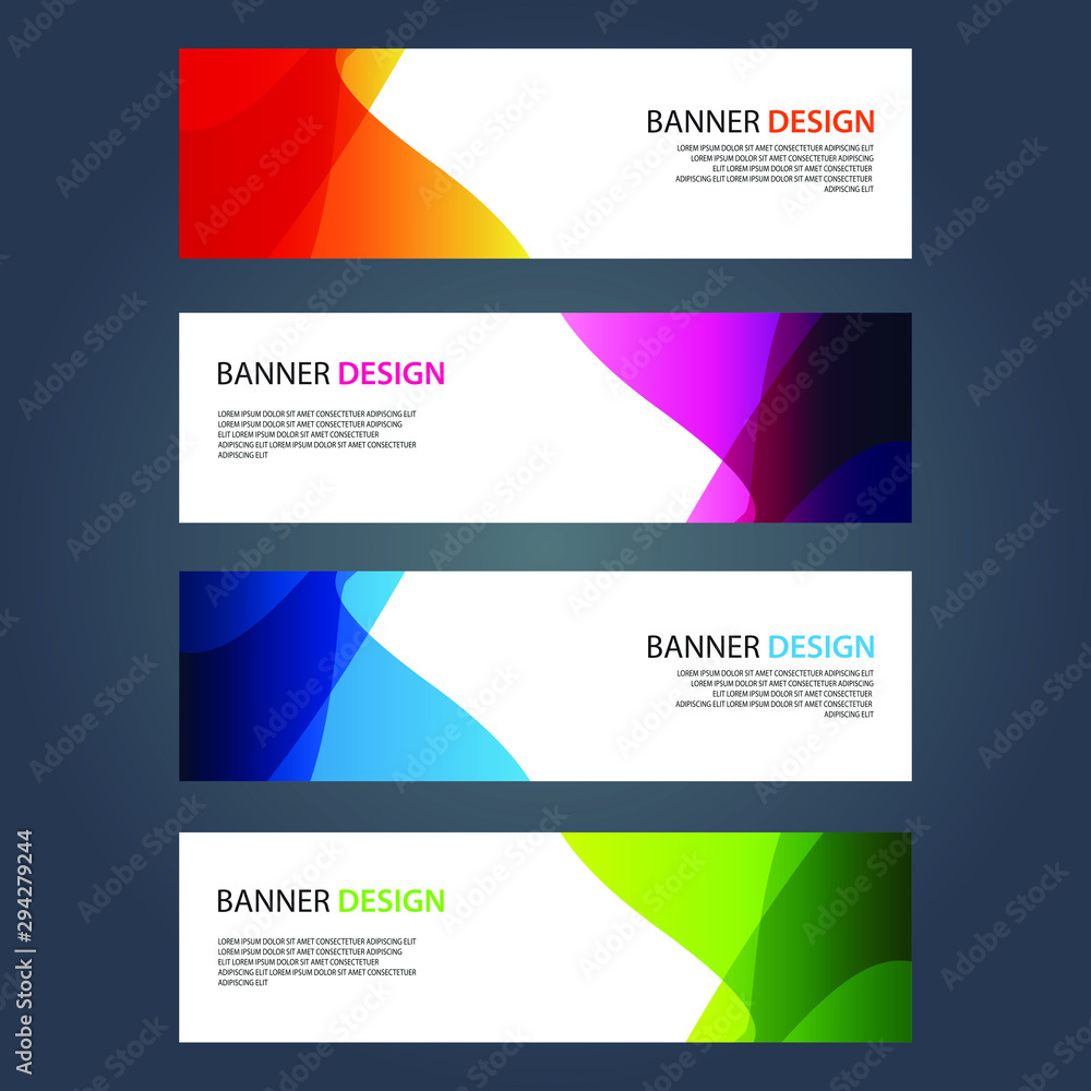 Vector Abstract design banner web template Vector Abstract design banner web template