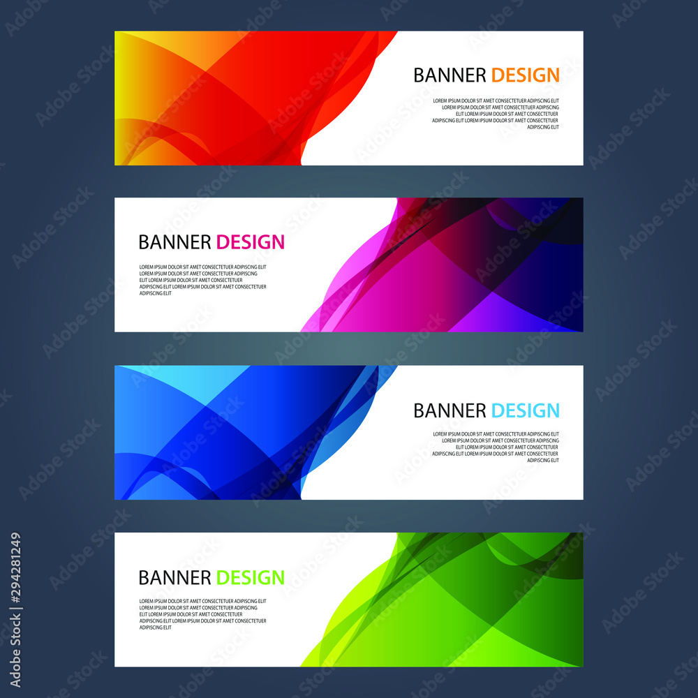 Fototapeta premium Vector Abstract design banner web template