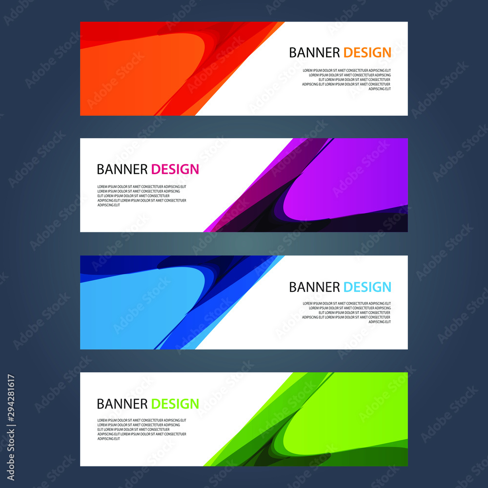 Fototapeta premium Vector Abstract design banner web template