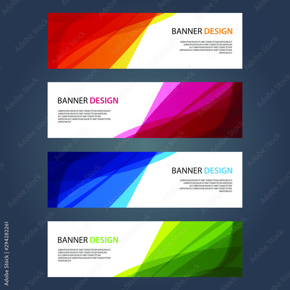 Fototapeta premium Vector Abstract design banner web template