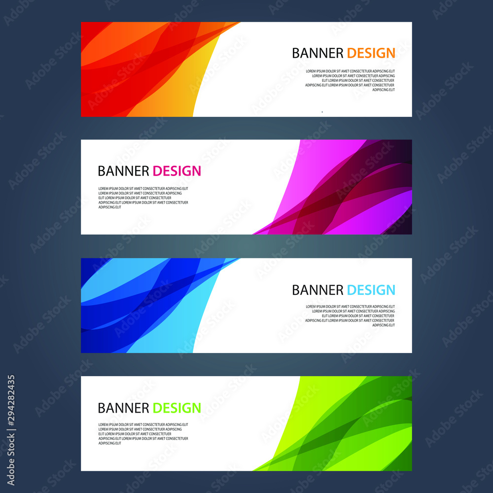 Fototapeta premium Vector Abstract design banner web template