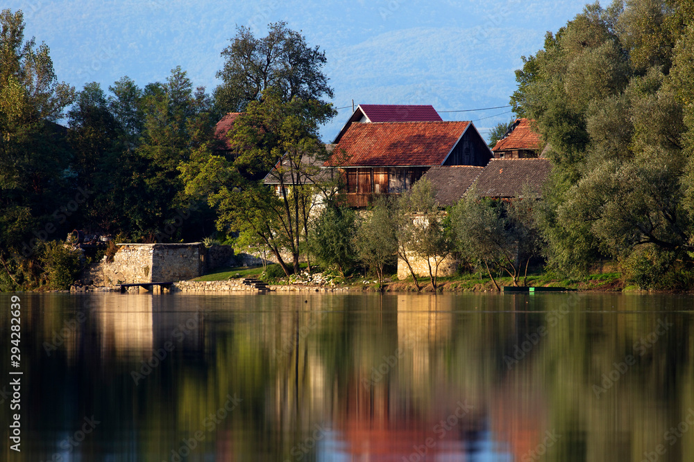 Village on the Kupa (Kolpa) River
