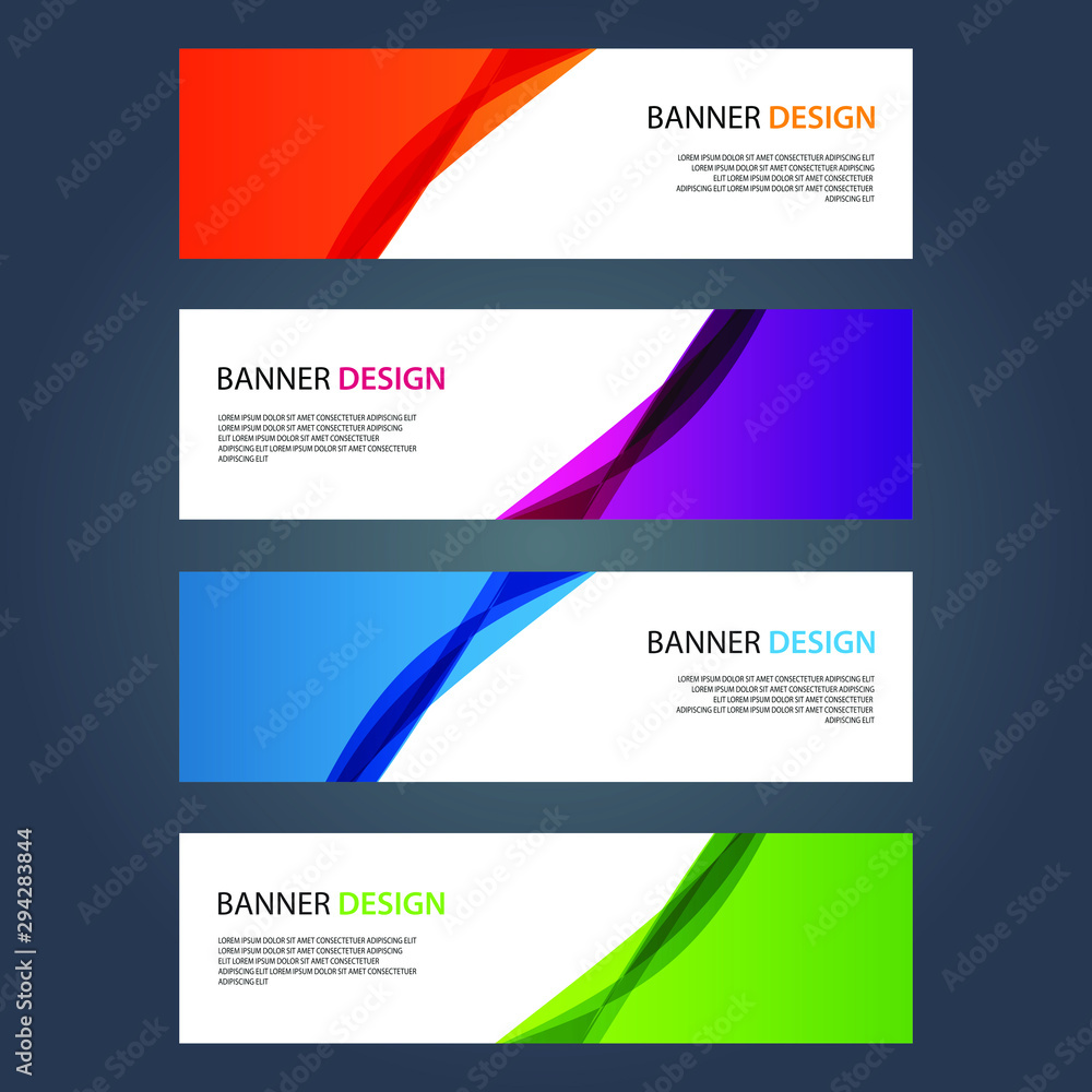 Vector Abstract design banner web template Vector Abstract design banner web template
