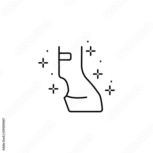 Hoof horse icon. Element of horseback riding