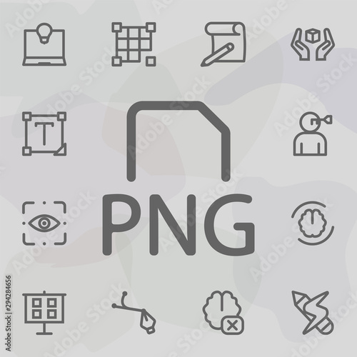 png file icon. Universal set of mix for website design and development, app development