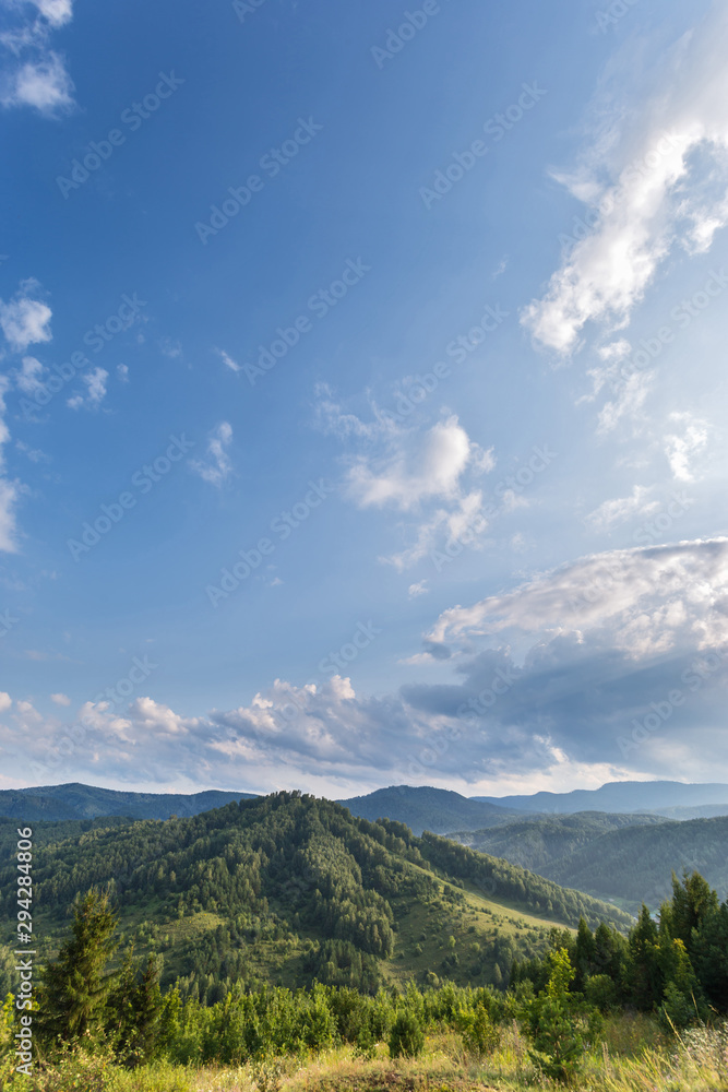 Fototapeta premium landscape with mountains and clouds