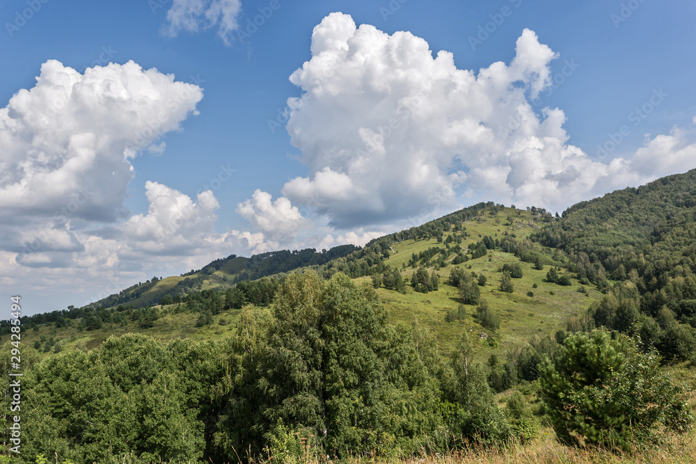 landscape with mountains and clouds landscape with mountains and clouds