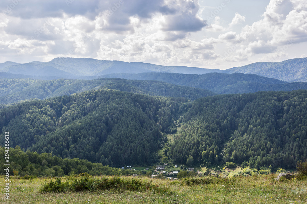 Obraz premium landscape with mountains and clouds