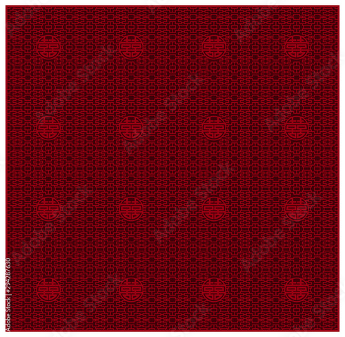 中国の伝統的な格子模様