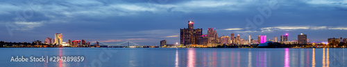 The Cities of Detroit and Windsor © Roberto