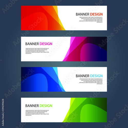 Vector Abstract design banner web template