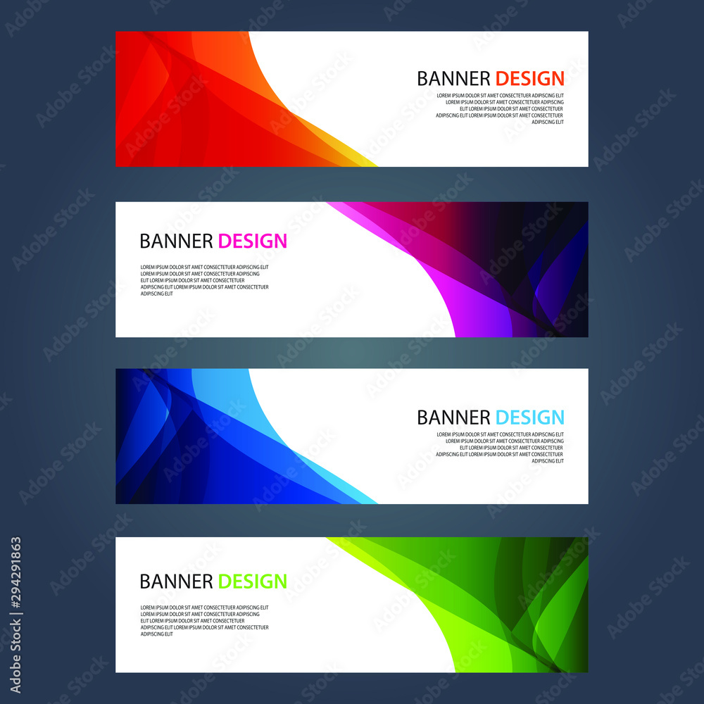 Fototapeta premium Vector Abstract design banner web template