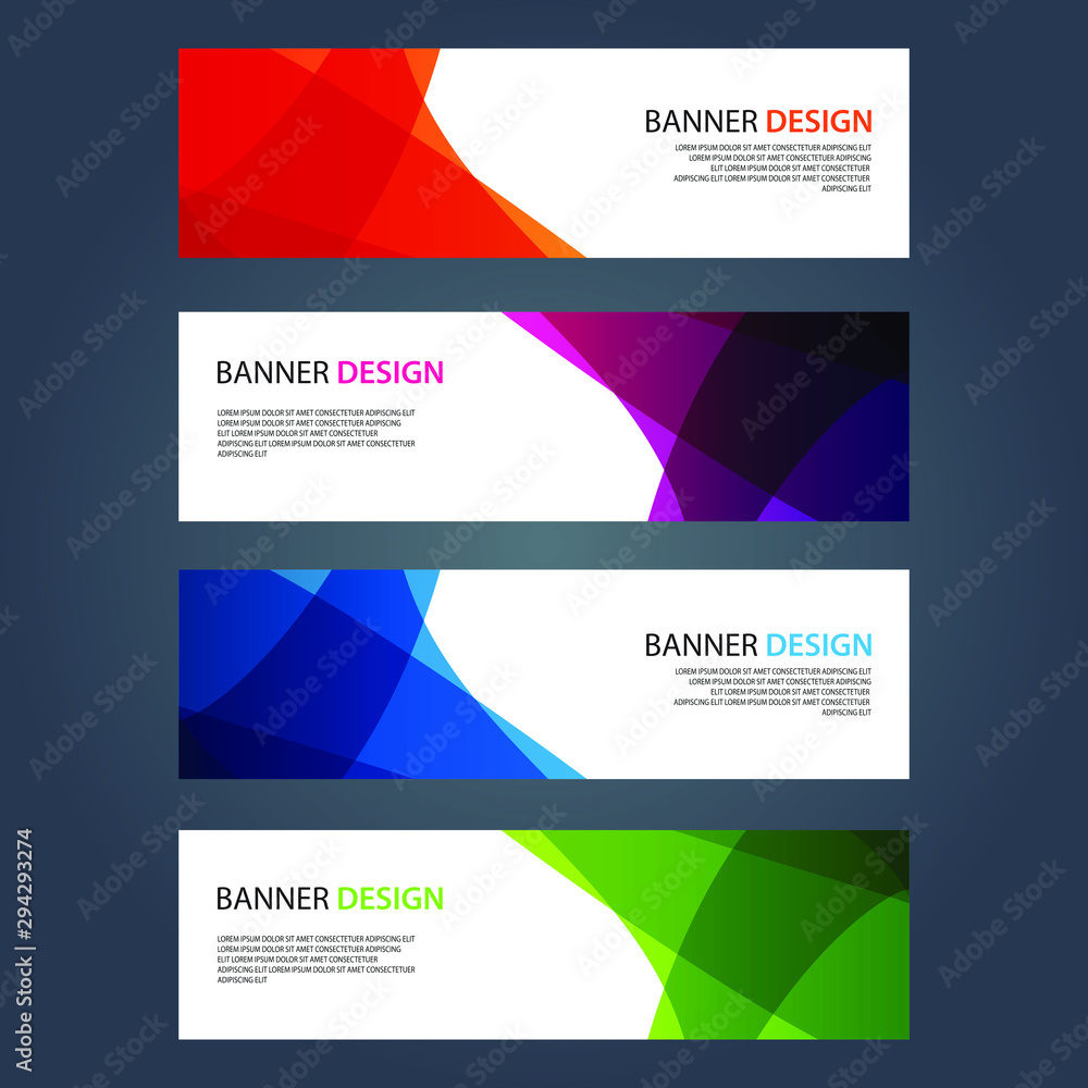 Vector Abstract design banner web template Vector Abstract design banner web template