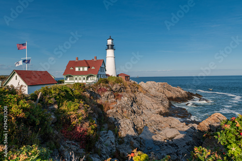 Portland Head Light, is a historic lighthouse in Cape Elizabeth, Maine.