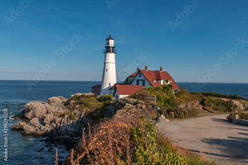 Portland Head Light, is a historic lighthouse in Cape Elizabeth, Maine. photo