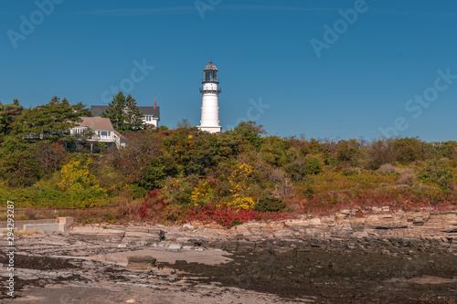 Portland Head Light, is a historic lighthouse in Cape Elizabeth, Maine.