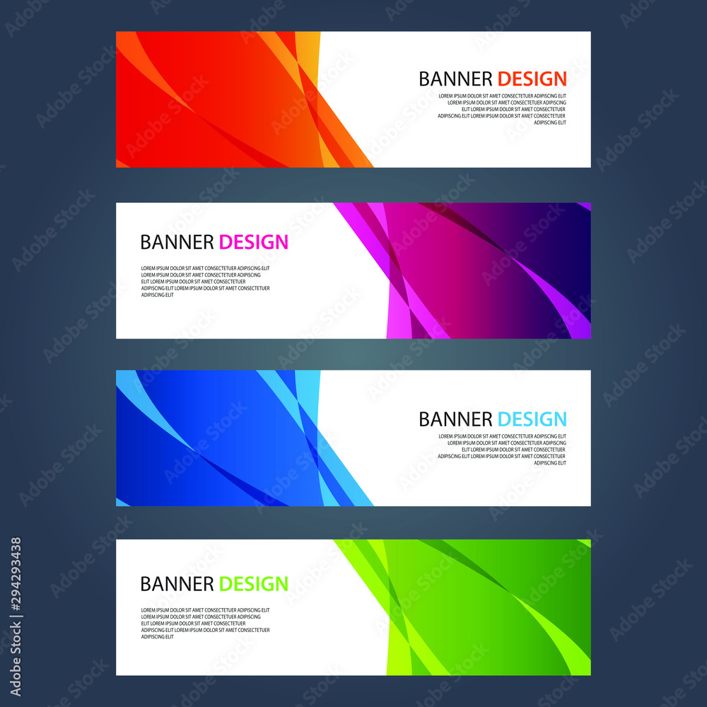 Fototapeta premium Vector Abstract design banner web template