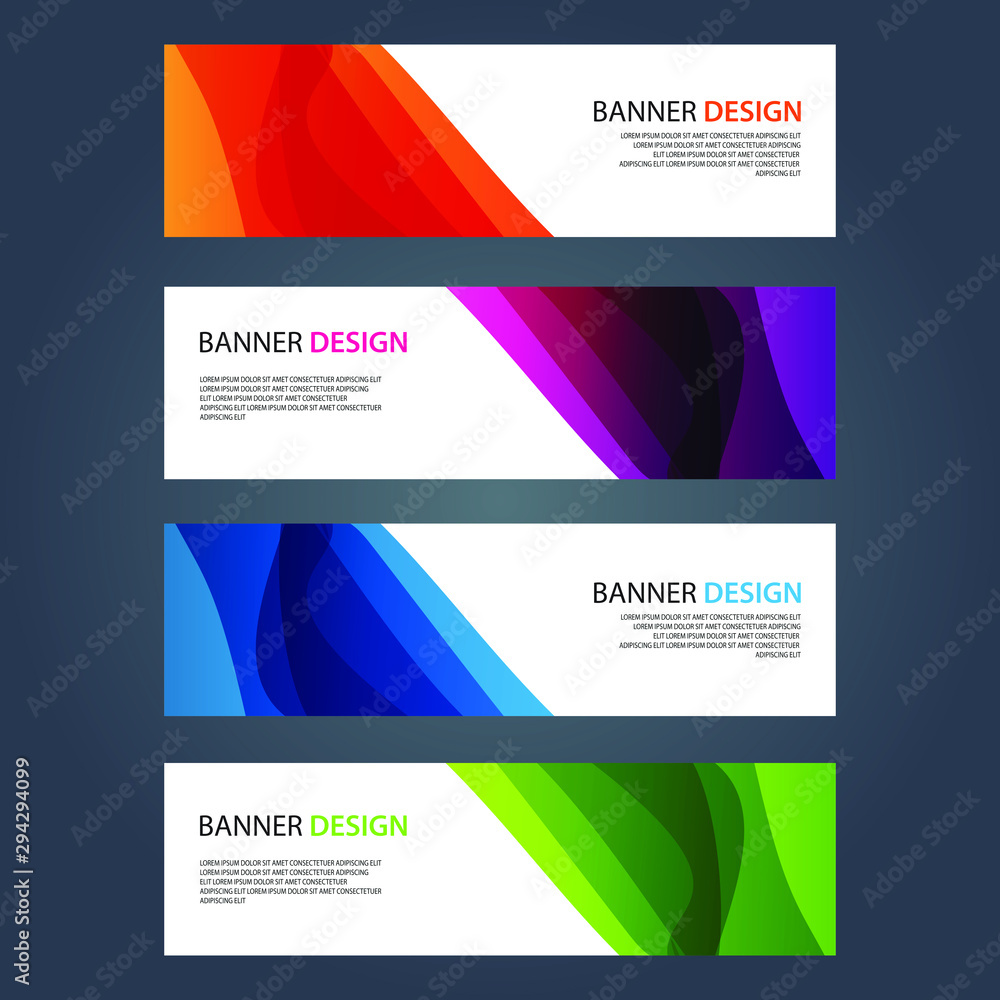 Fototapeta premium Vector Abstract design banner web template