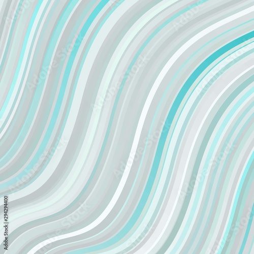 Light BLUE vector template with wry lines. Abstract illustration with bandy gradient lines. Pattern for ads, commercials.
