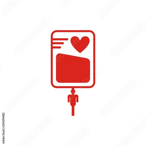Donate blood icon for humanity theme design 