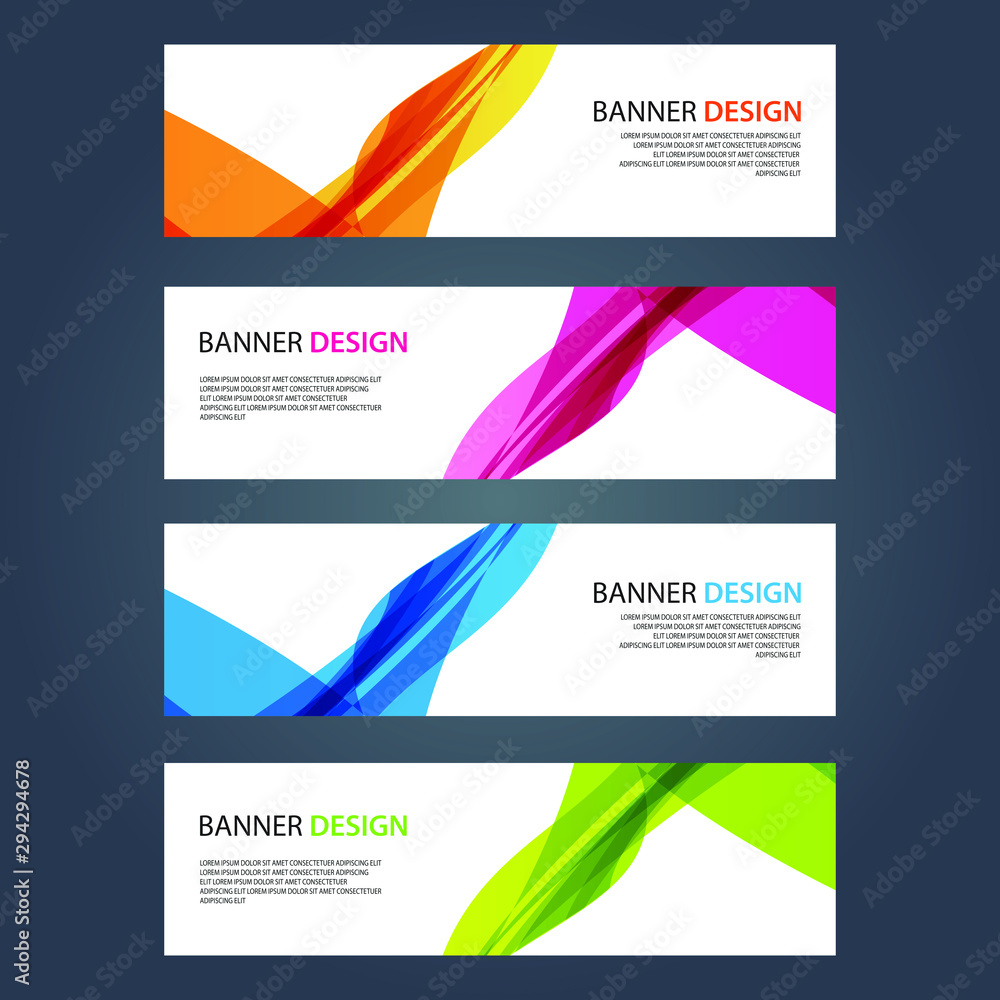 Fototapeta premium Vector Abstract design banner web template