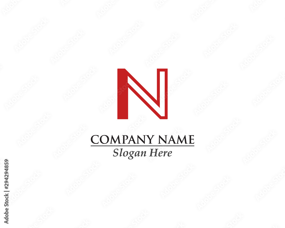 Abstract creative logo initial N concept design Abstract creative logo initial N concept design