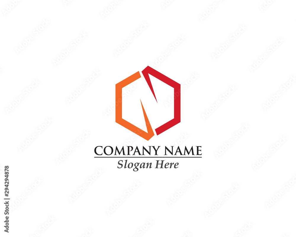 Abstract creative logo initial N concept design Abstract creative logo initial N concept design