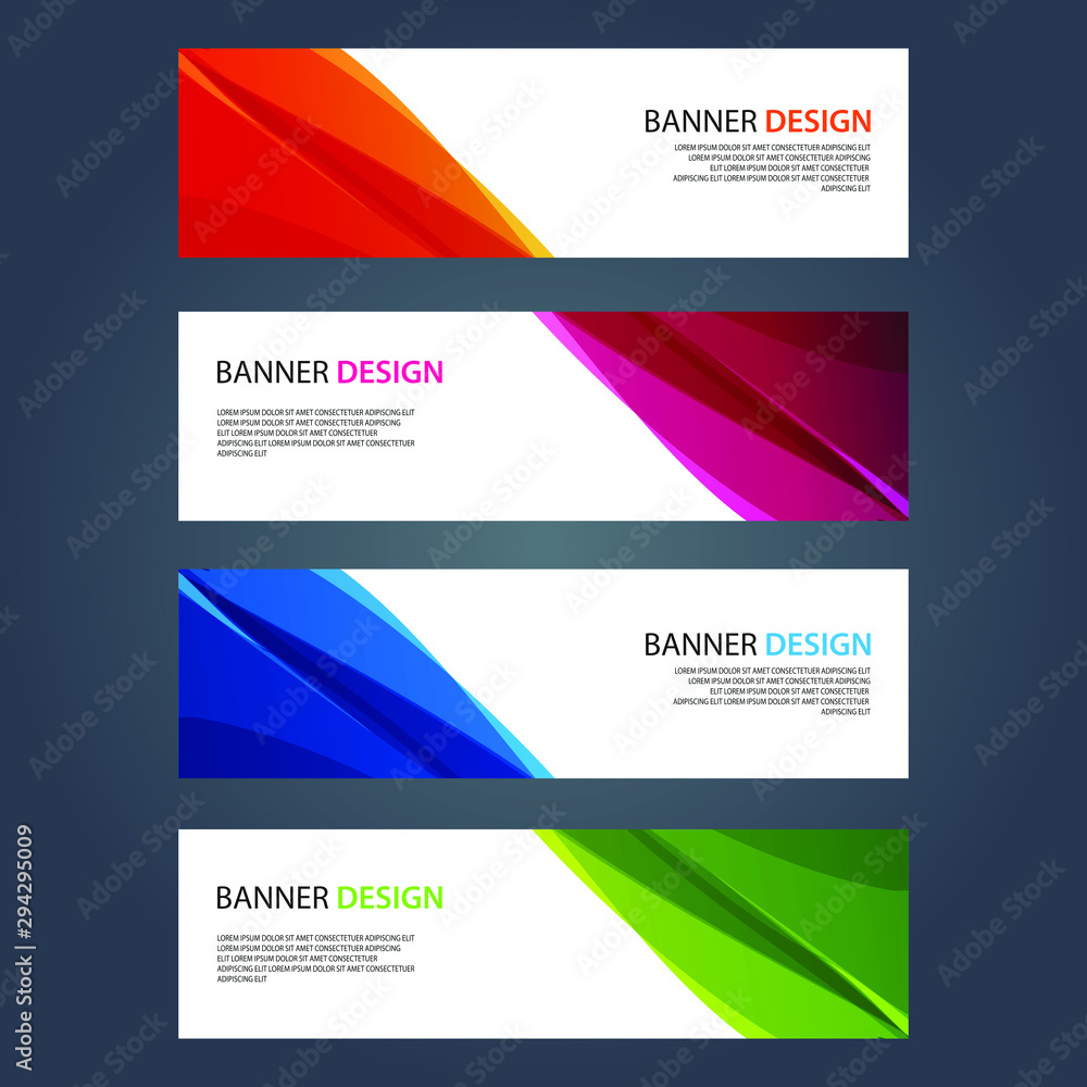 Vector Abstract design banner web template