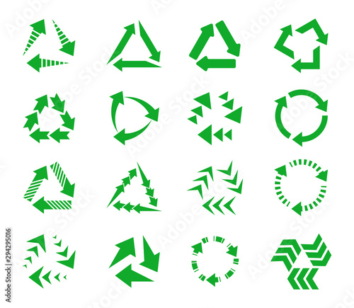 Recycle icon collection design. Vector illustration