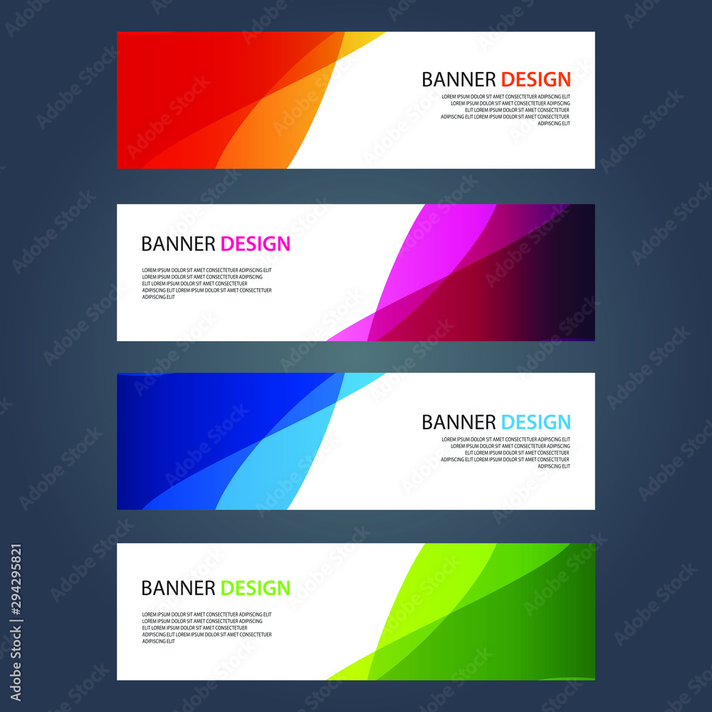 Vector Abstract design banner web template Vector Abstract design banner web template