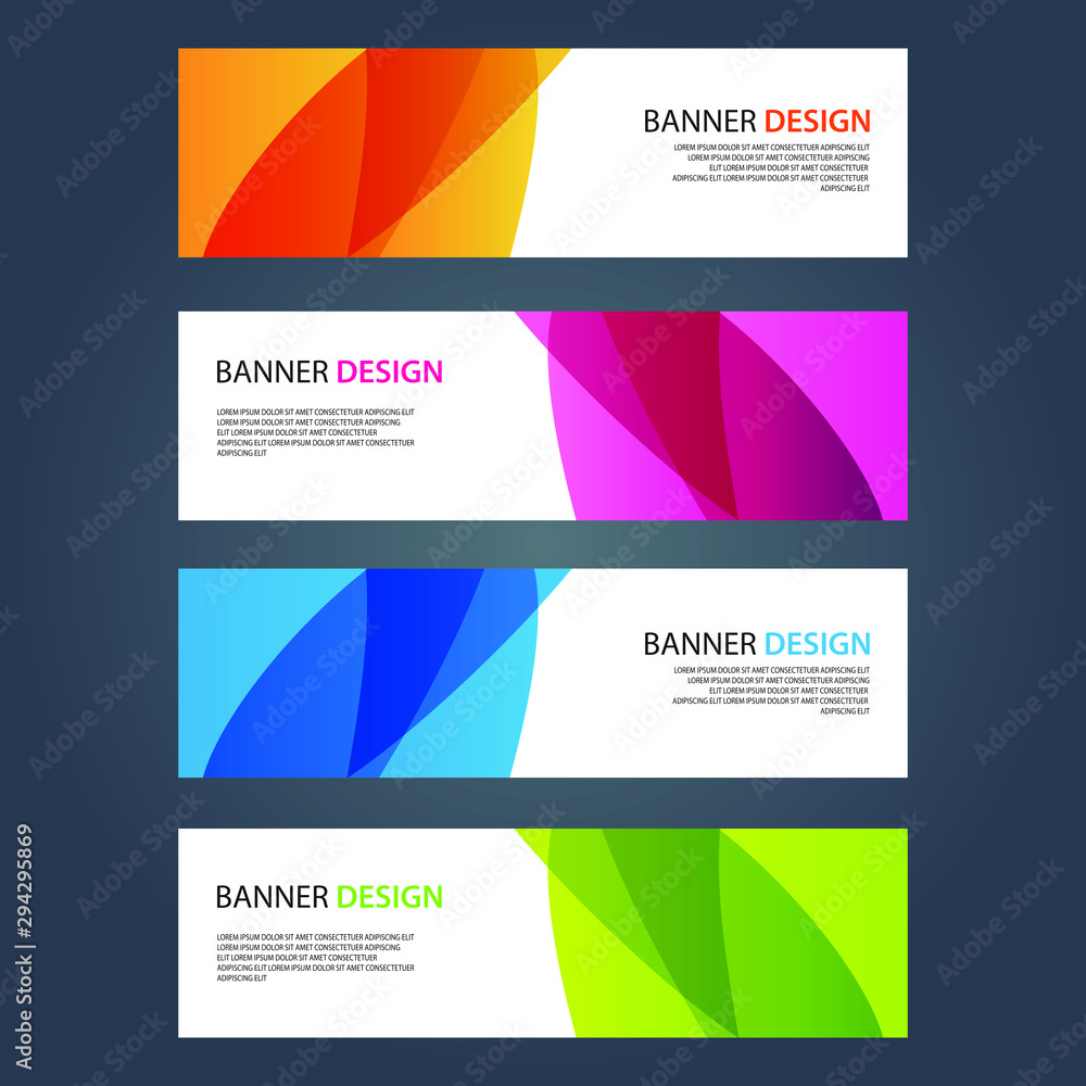Fototapeta premium Vector Abstract design banner web template