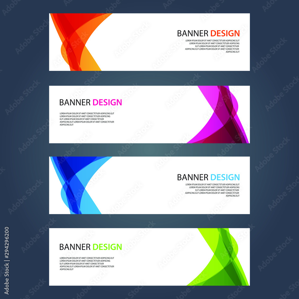 Fototapeta premium Vector Abstract design banner web template