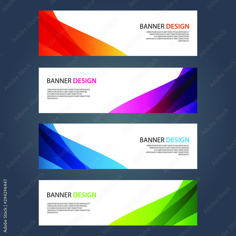 Fototapeta premium Vector Abstract design banner web template