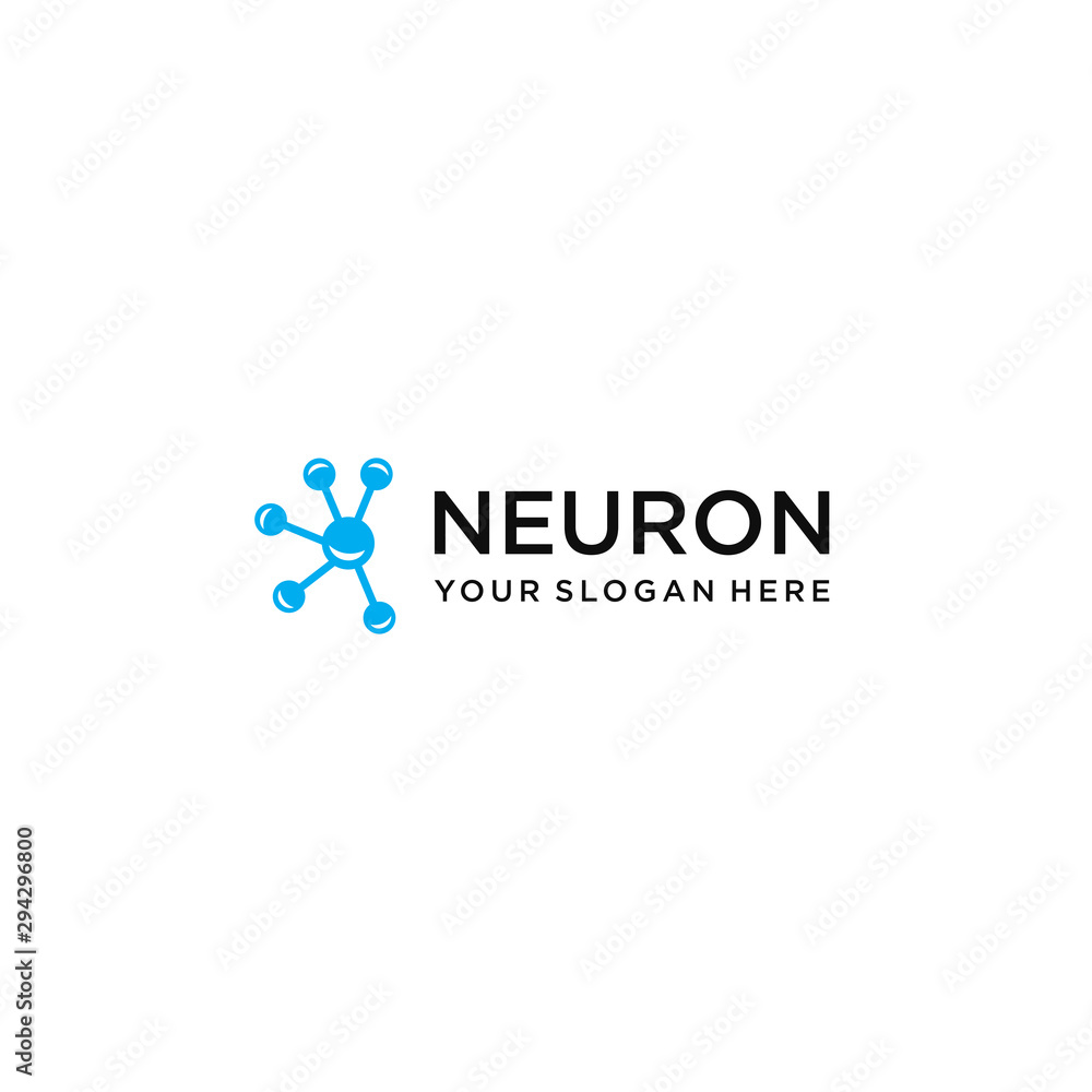 Abstract Neuron Logo Vector Design Template . Abstract Neuron Logo Vector Design Template .