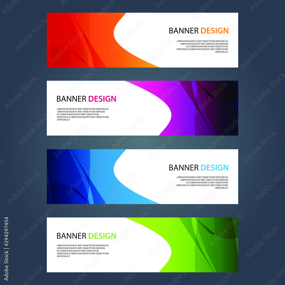 Vector Abstract design banner web template Vector Abstract design banner web template