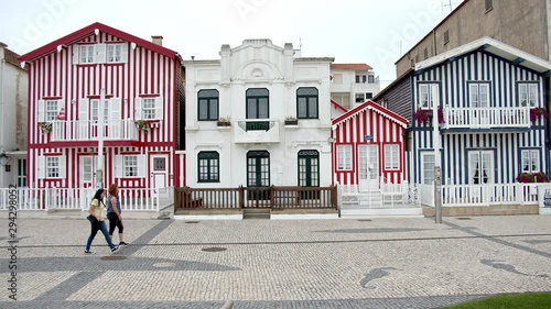 The beautiful village of Costa Nova in Portugal - travel photography