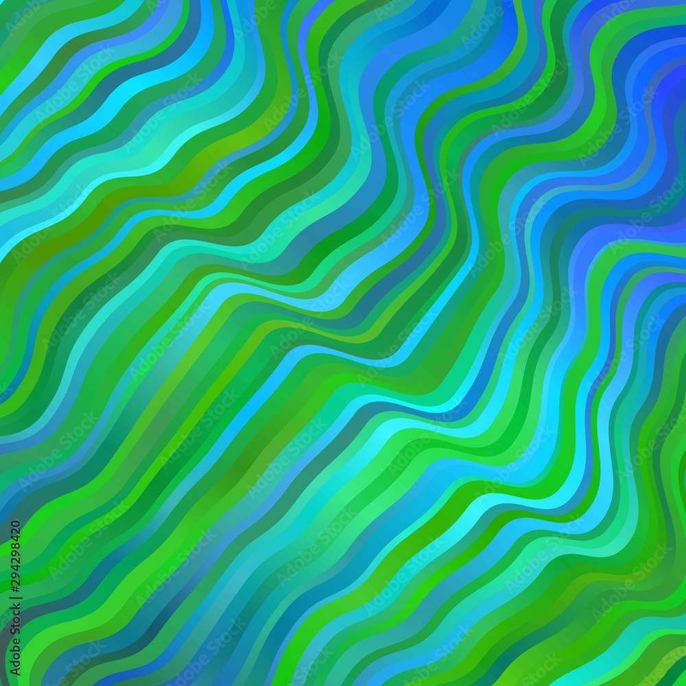 Light Blue, Green vector template with curves. Light Blue, Green vector template with curves.