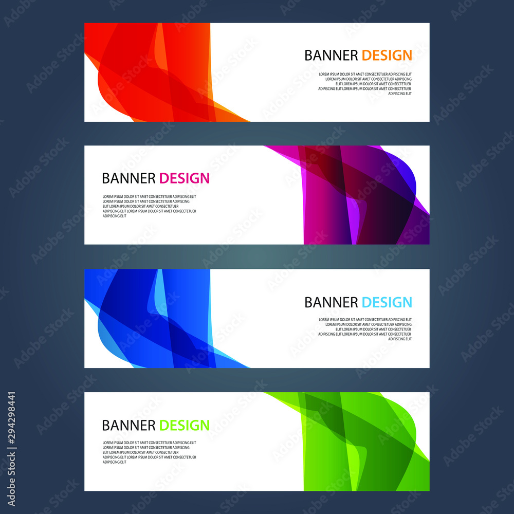 Fototapeta premium Vector Abstract design banner web template