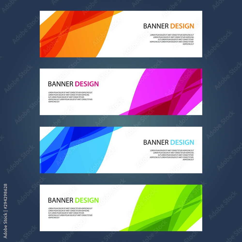 Fototapeta premium Vector Abstract design banner web template