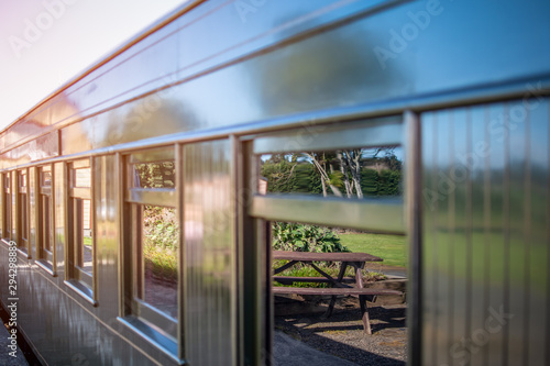 Vintage coach on a old steam train